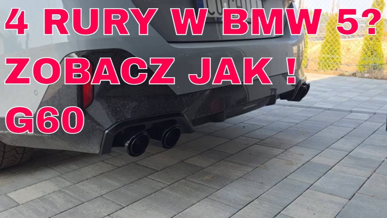 Dokładka 2 Rurki &rarr; 4 Rury 🔥🚗 | Retrofit BMW 5 G60