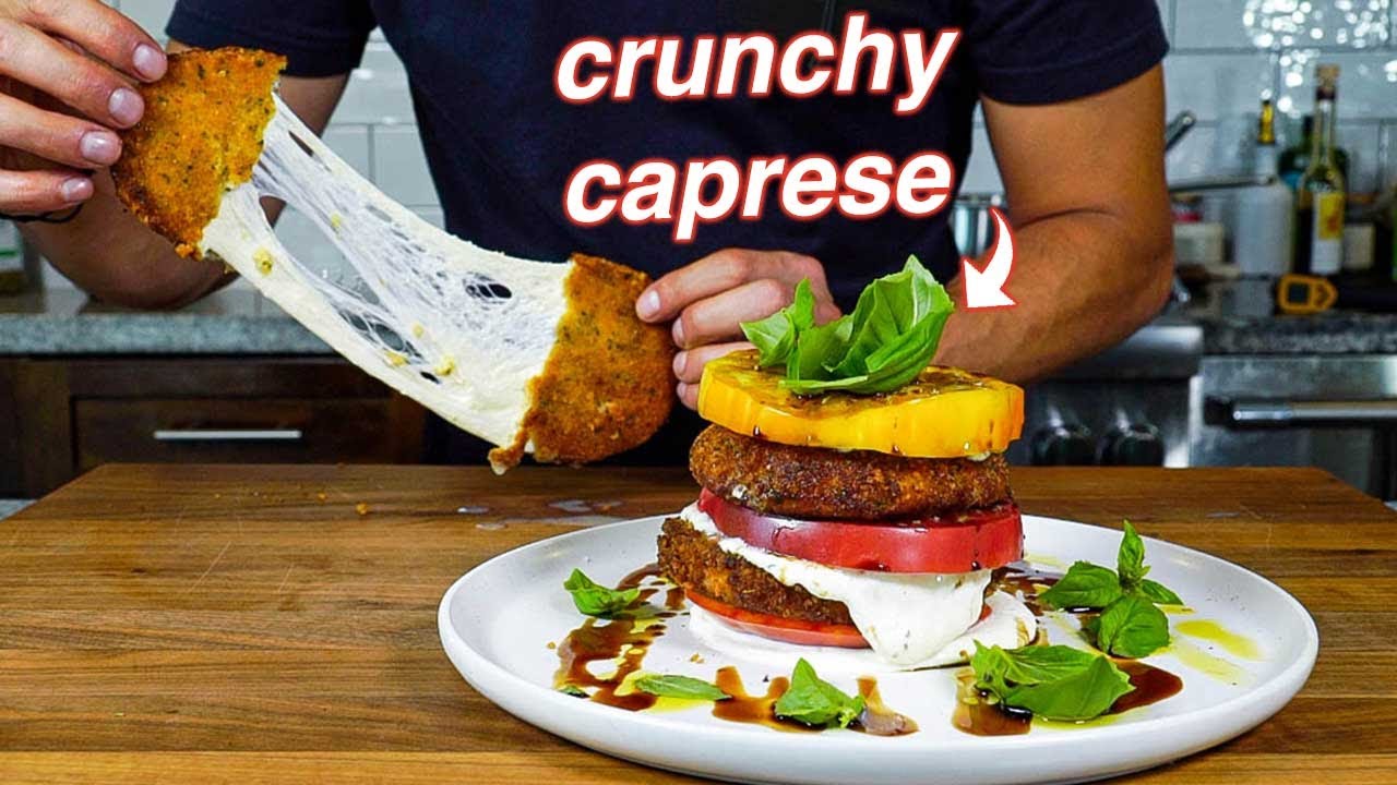 Take Caprese Salad To The Next Level With Fried Mozzarella