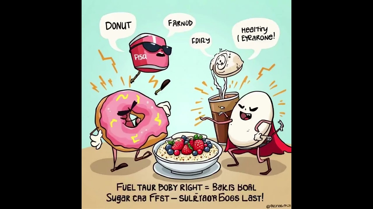 “Fuel your body right. Sugar crashes fast—Superfoods last!” — 