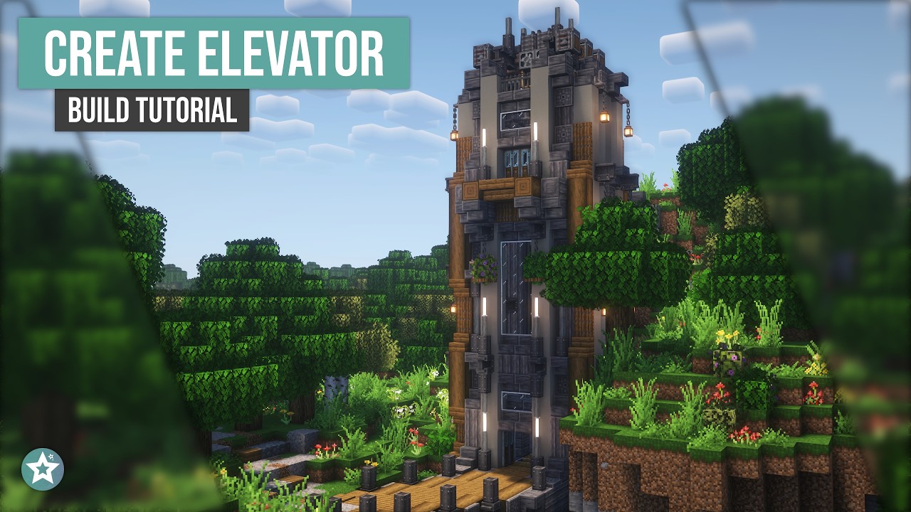 Build This Realistic 3-Floor Elevator with Create Mod