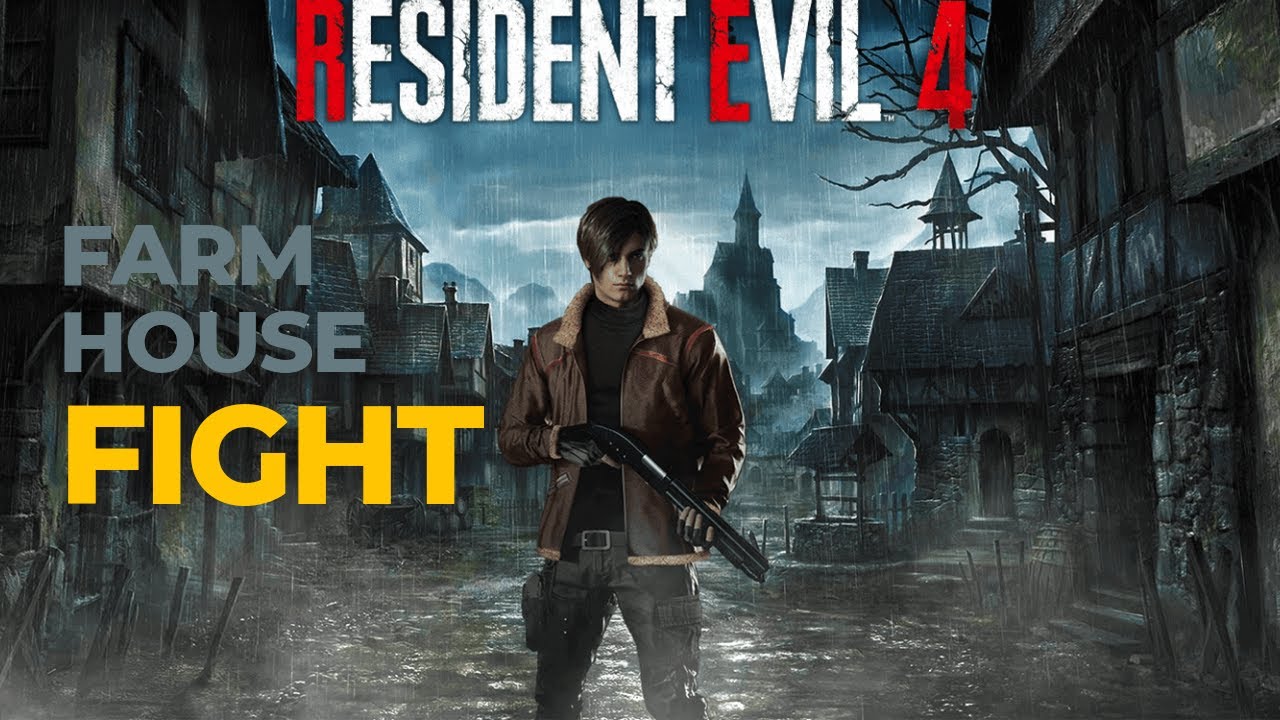 Resident Evil 4 REMAKE.  FARM HOUSE FIGHT.