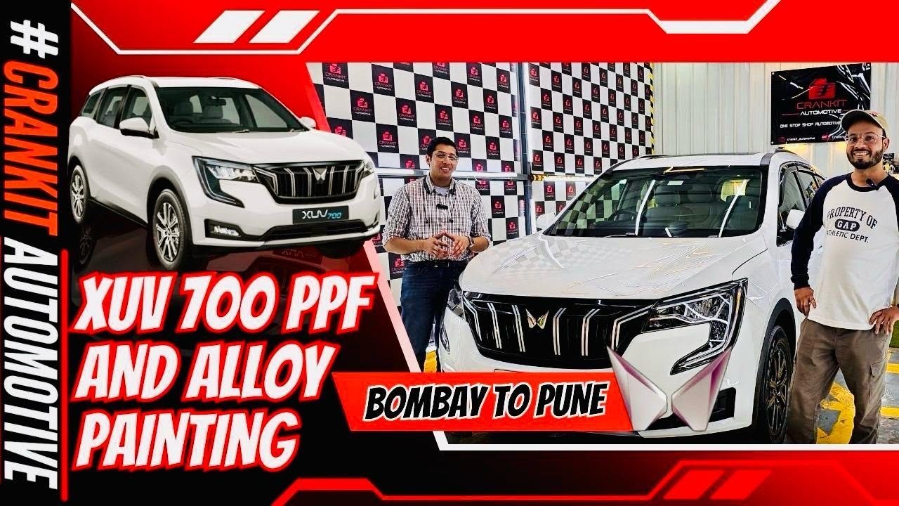 PPF on White XUV 700 | PPF (Paint Protection Film) on White XUV 700 | XUV 700 White PPF #xuv700