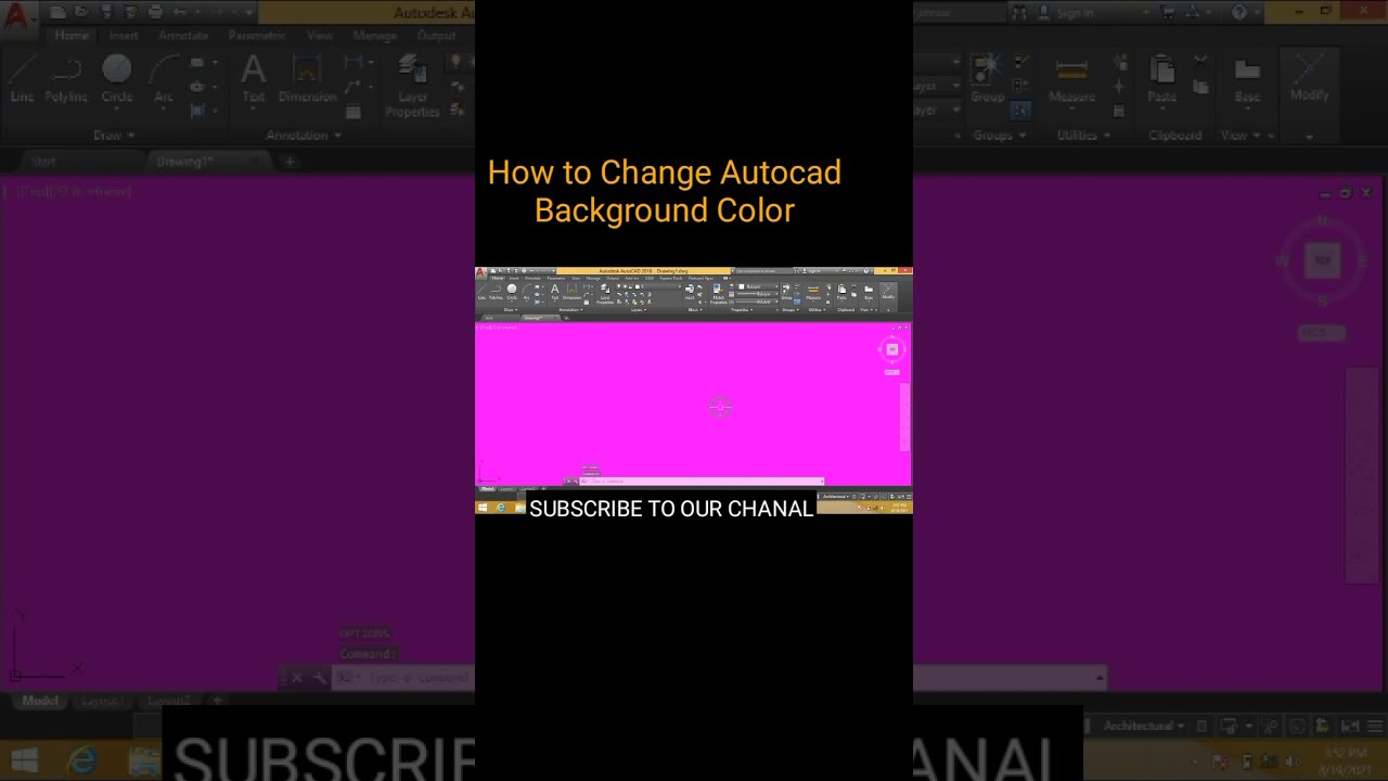 How to change autocad background color| cad tutorials by yasir