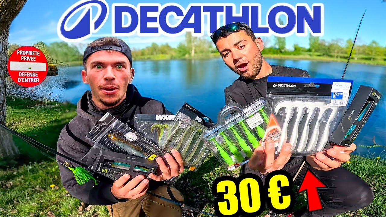 Qui pêchera le plus GROS POISSON avec Décathlon ?! ft.  @TIM_FISH (Rentalake)