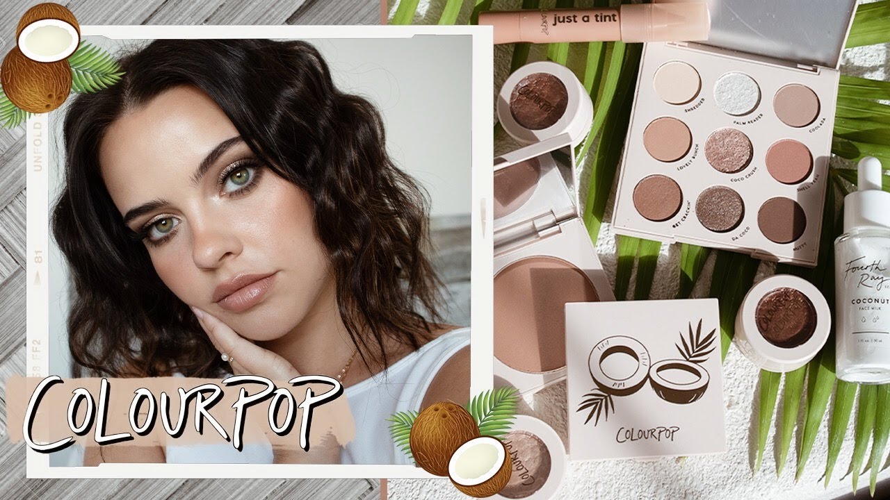 COLOURPOP GOING COCONUTS DEMO + REVIEW 🥥 | Julia Adams