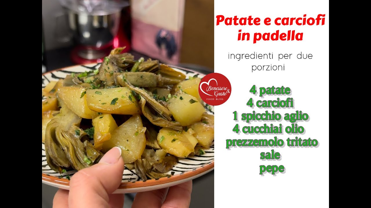 Patate e carciofi in padella