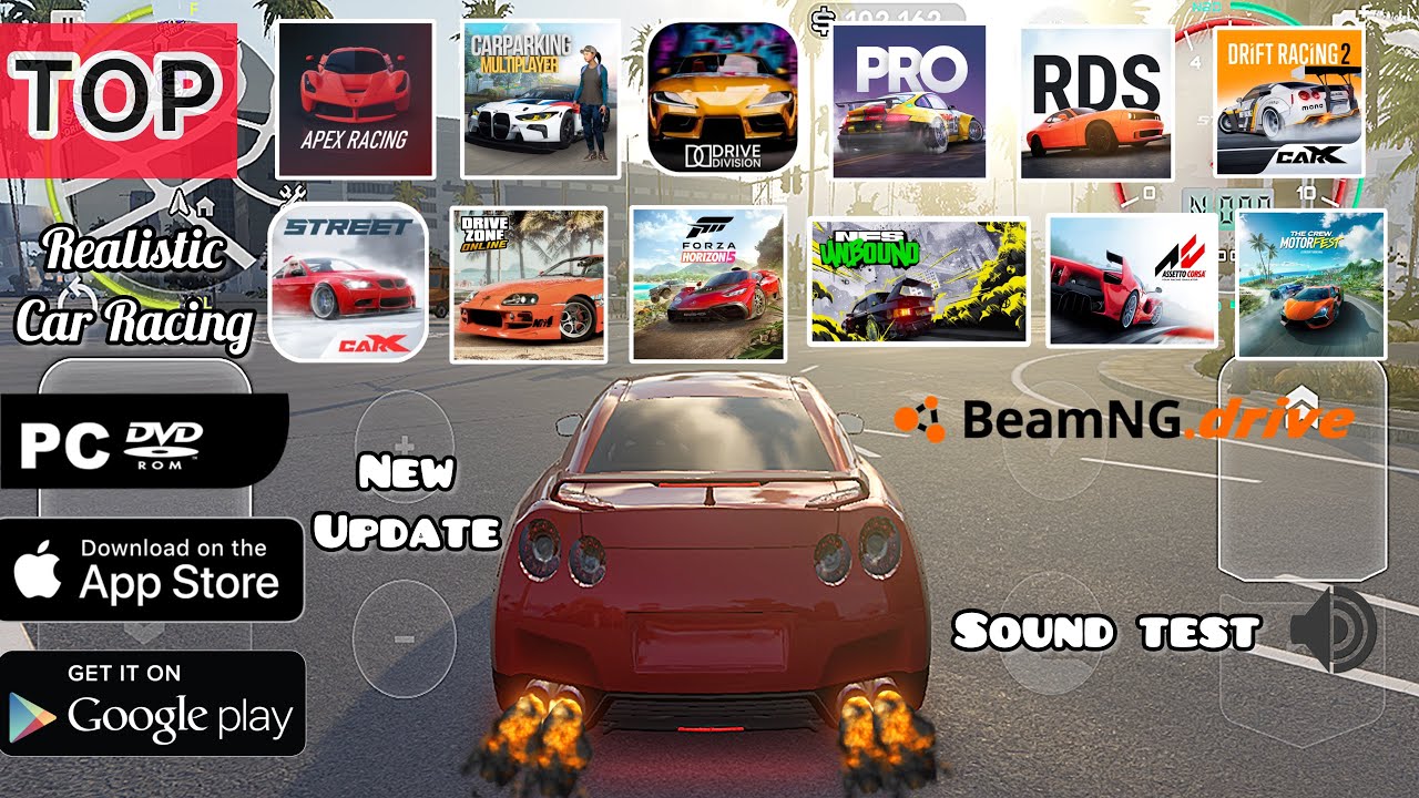 TOP Realistic Racing Games | NISSAN GT-R R35 Sound Test | Android/iOS/PC | Best Car Games
