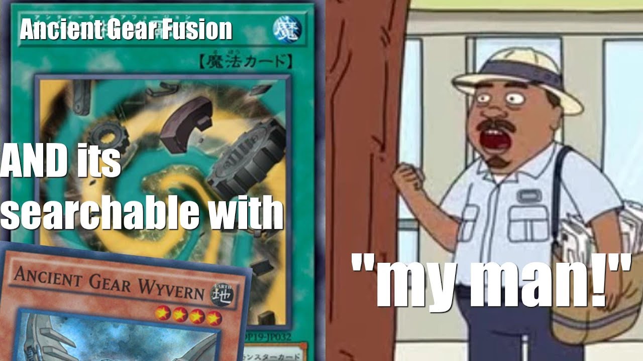 Ancient Gear Fusion: AND it''s searchable with Ancient Gear Wyvern? 