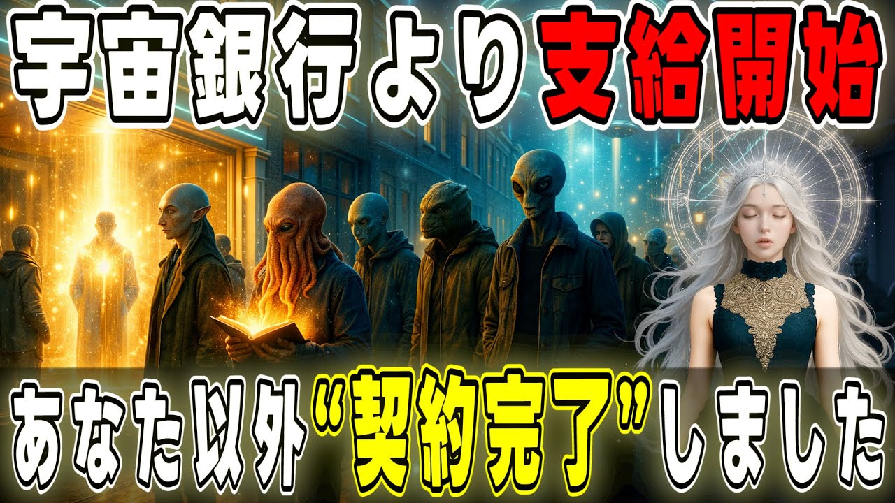 【警告】あなた以外、宇宙銀行の「契約完了」給付、すでに始まっています。8秒後に受付終了です。【プレアデスからのメッセージ】