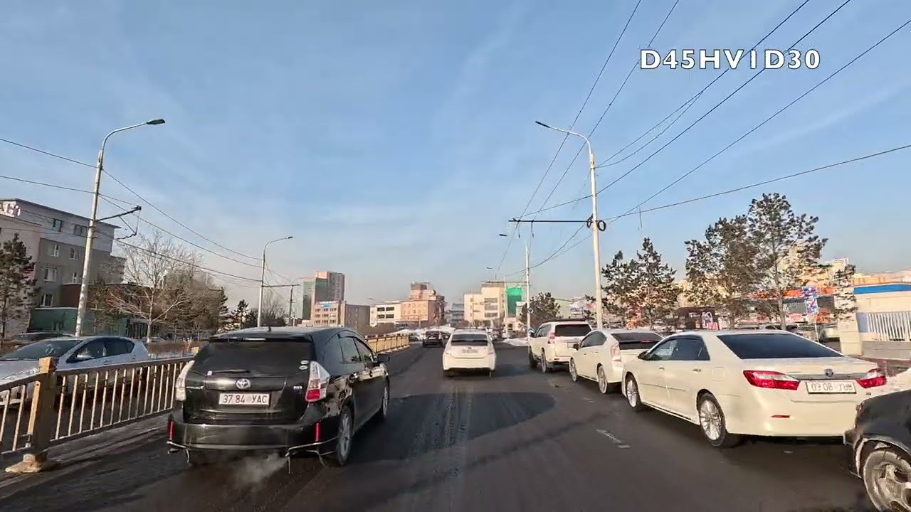 Ulaanbaatar 4K - Driving - Sansar - 15 District - Kino Uildver - Beijing street - Baga toiruu - 50sk