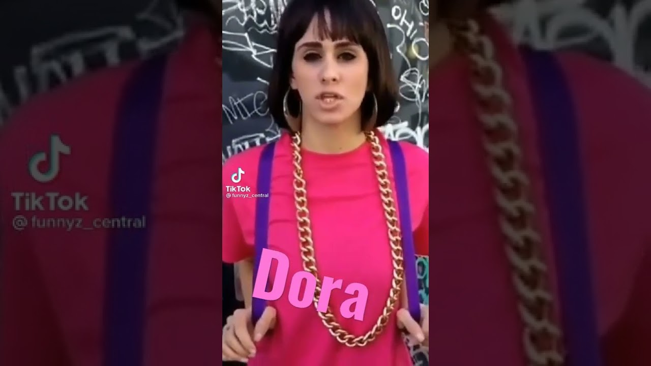 Dora the Explorer explores the hood