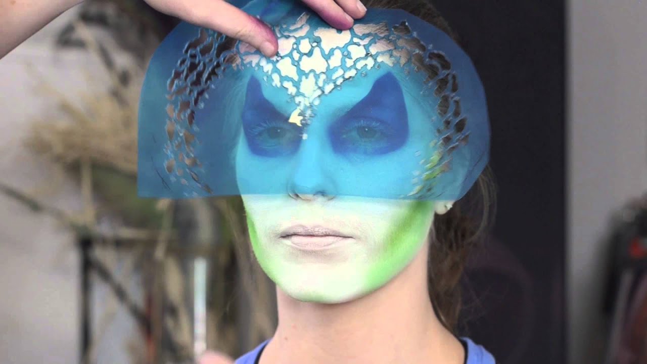Airbrush Face Painting - Maleficent