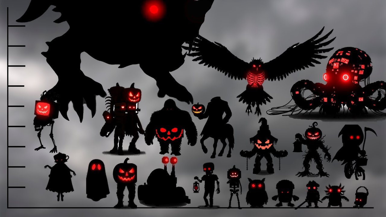 All HALLOWEEN Brainrots HEIGHT COMPARISON + Voice | Size Comparison