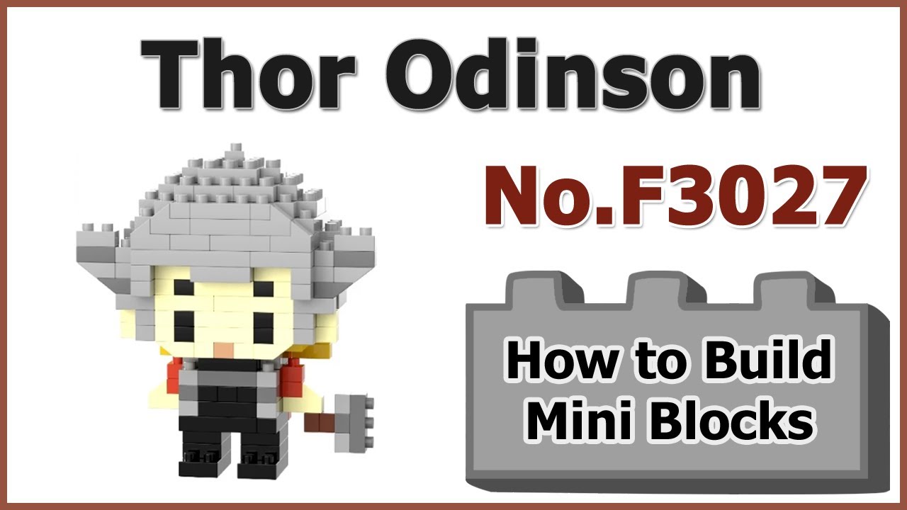 How to Build Mini Blocks Thor Odinson F3027 Review Instructions Specifications