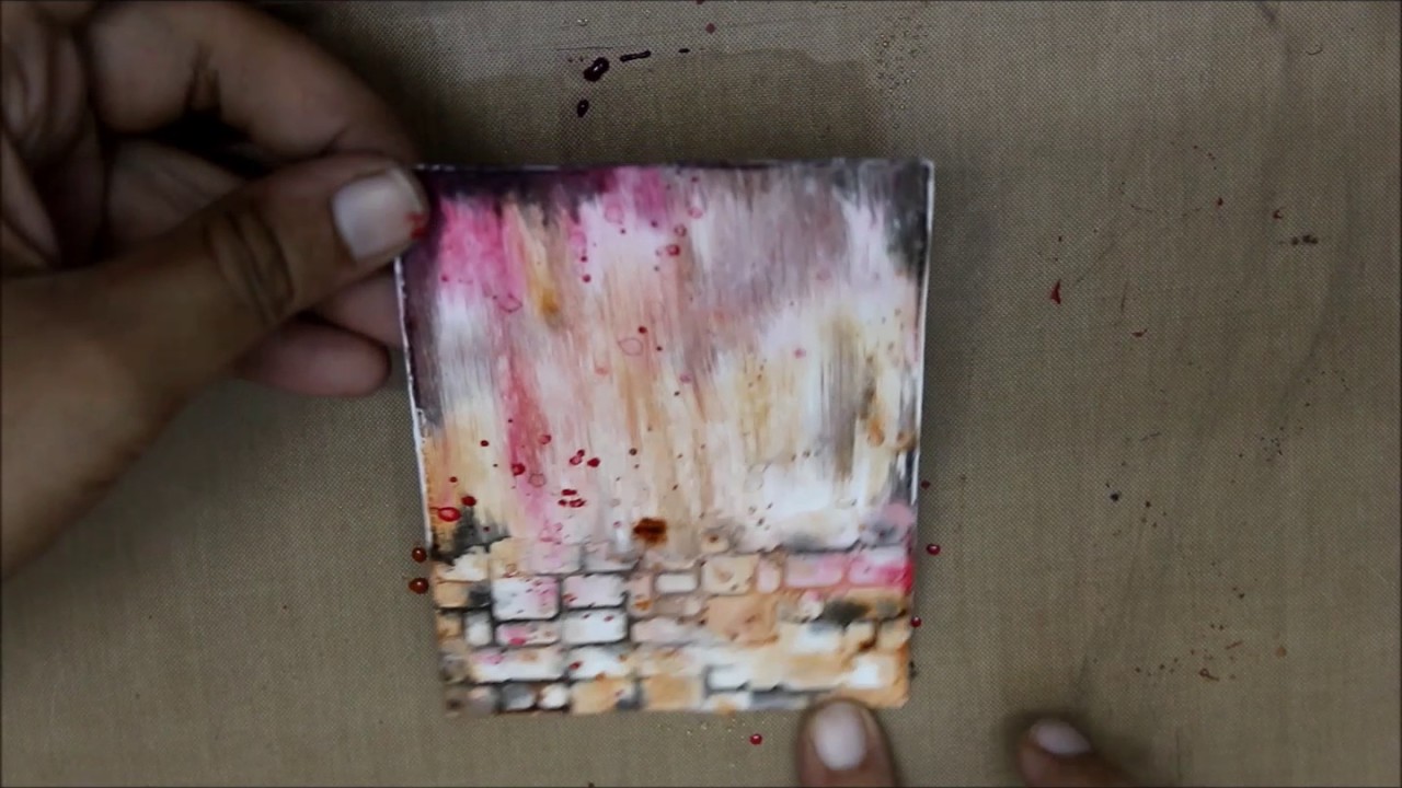 mix media card - kicks and hugs for you