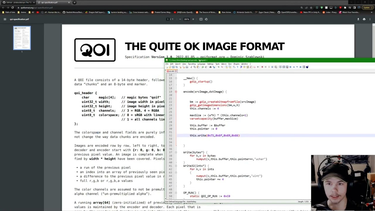 AutoHotKey - Writing an encoder for the Quite OK Image format
