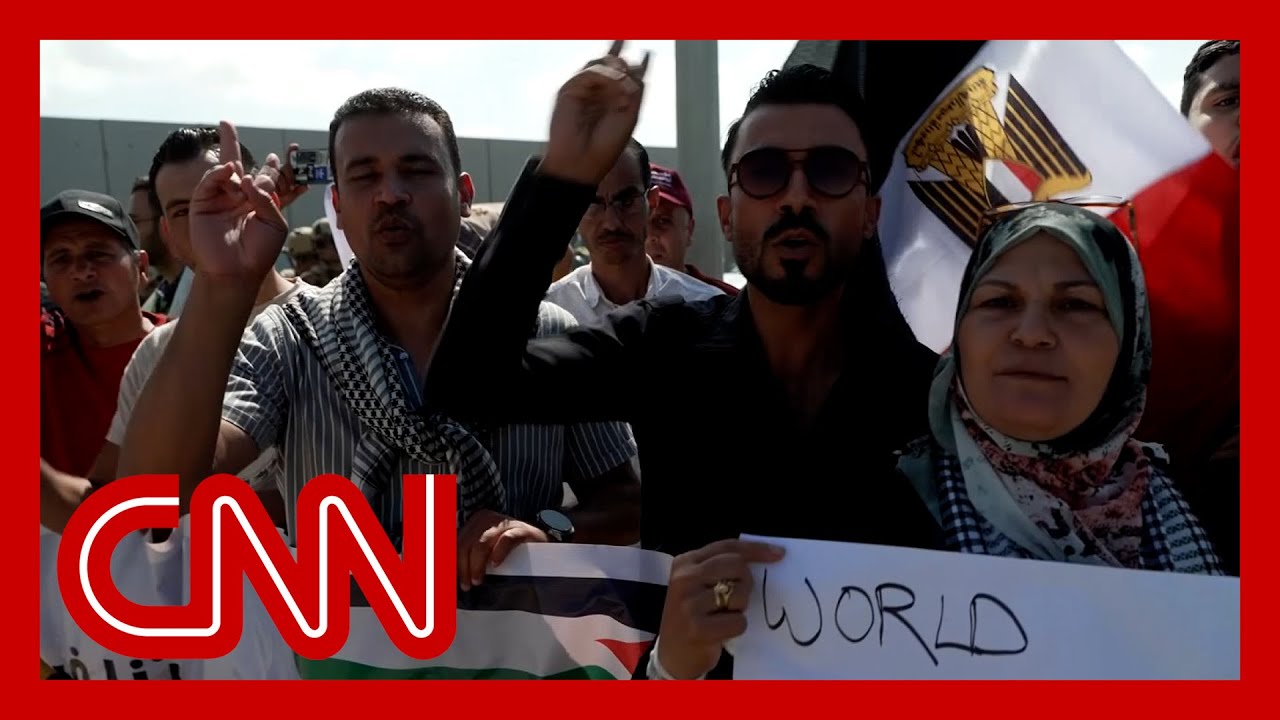 See what it looks like at Egypt-Gaza crossing where anger is growing