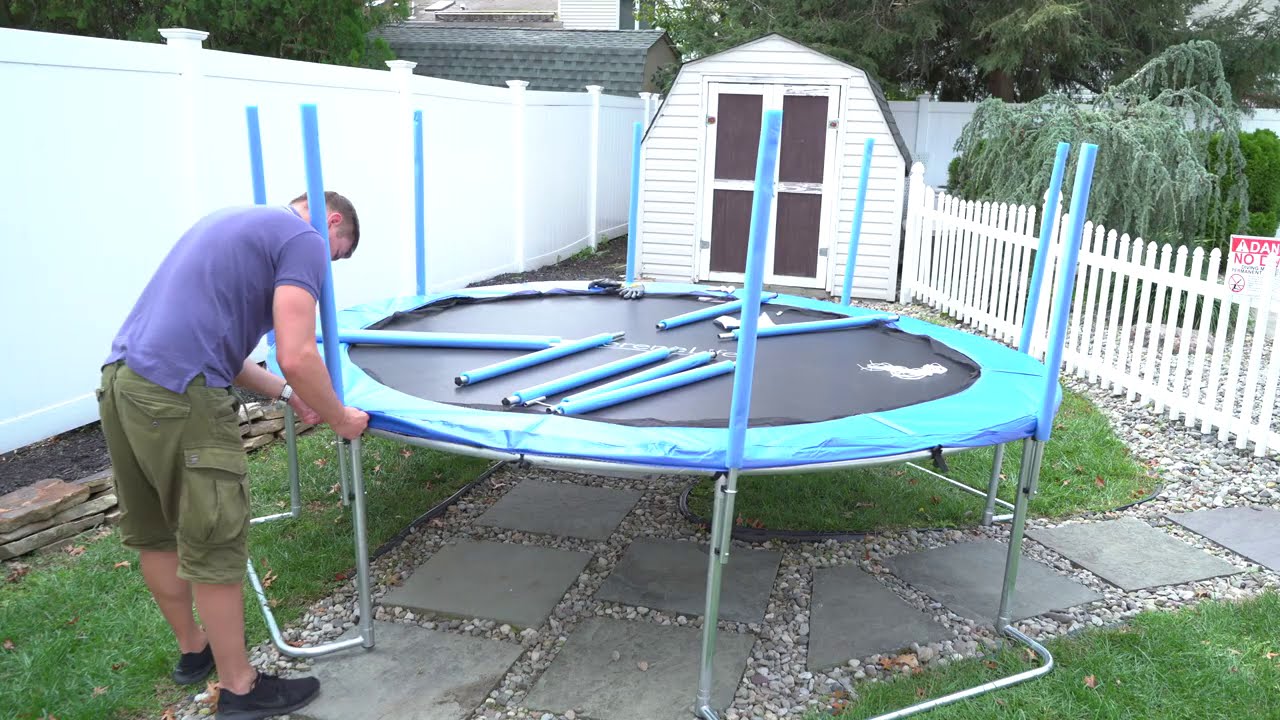 Trampoline SereneLife 4K unboxing and set up