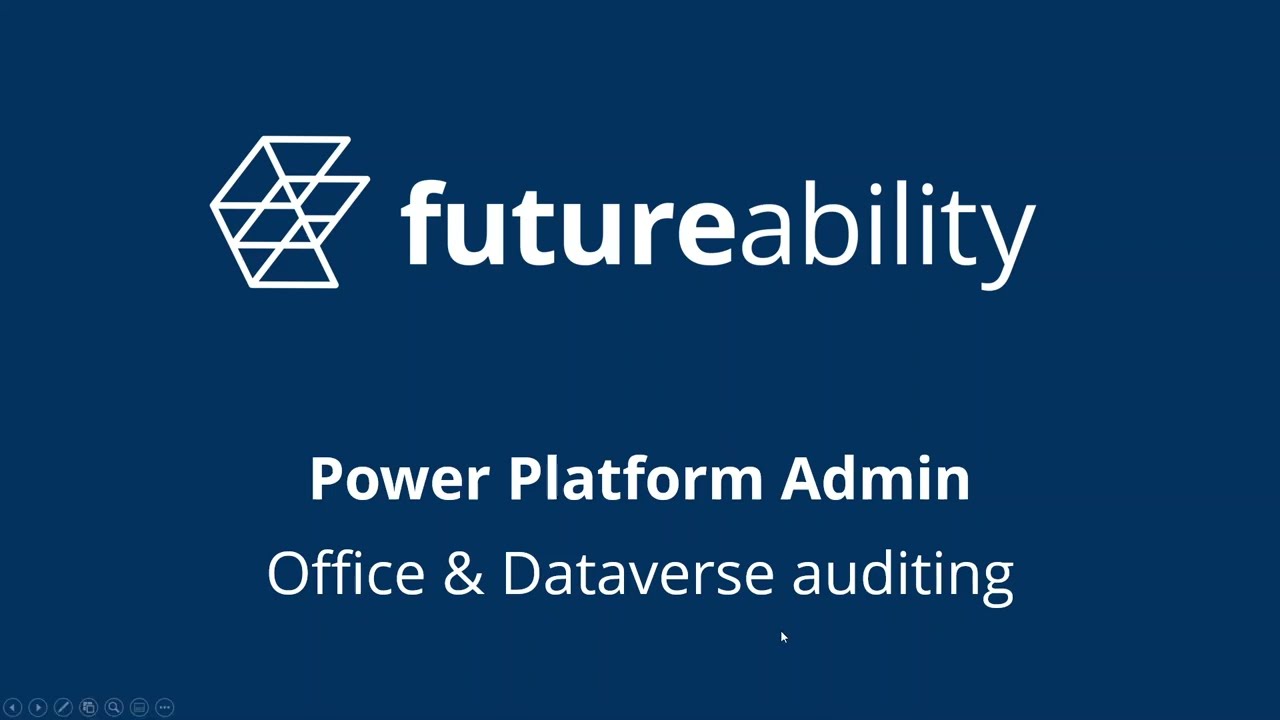 PPGS - 10 Office and Dataverse auditing