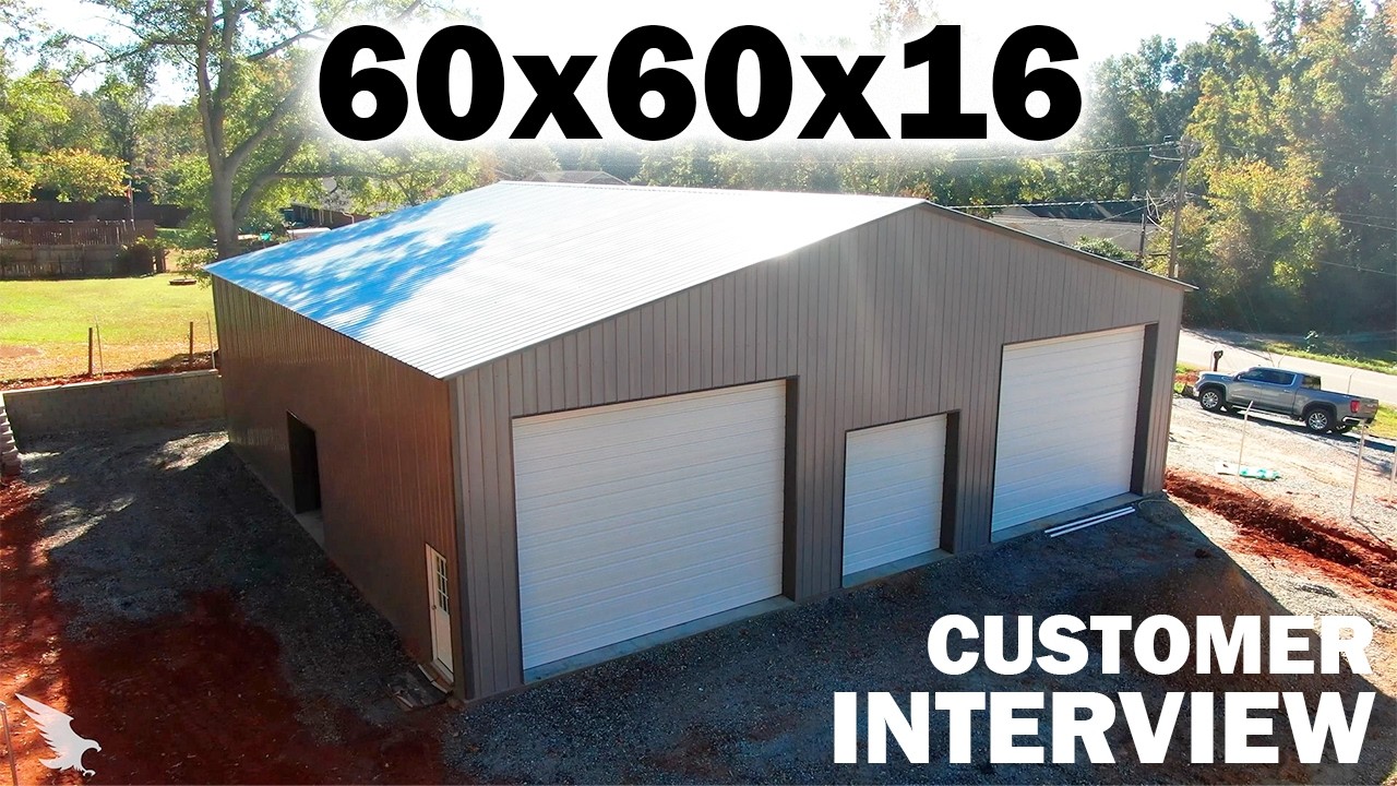 60x60x16 XL Metal Garage Customer Interview!