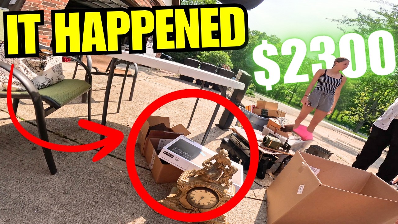 I FINALLY FOUND ONE! INSANE GARAGE SALE FINDS