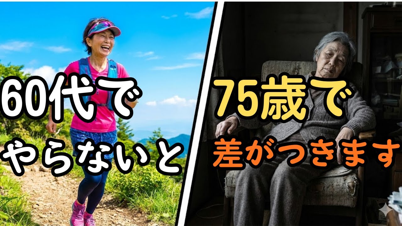 60代の皆さん、これだけは知っておいてください。75歳の崖を越えるための3つの準備