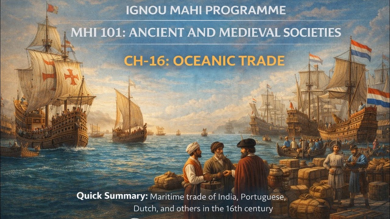 MHI 101 CH-16 Oceanic Trade for IGNOU MAHI Students 