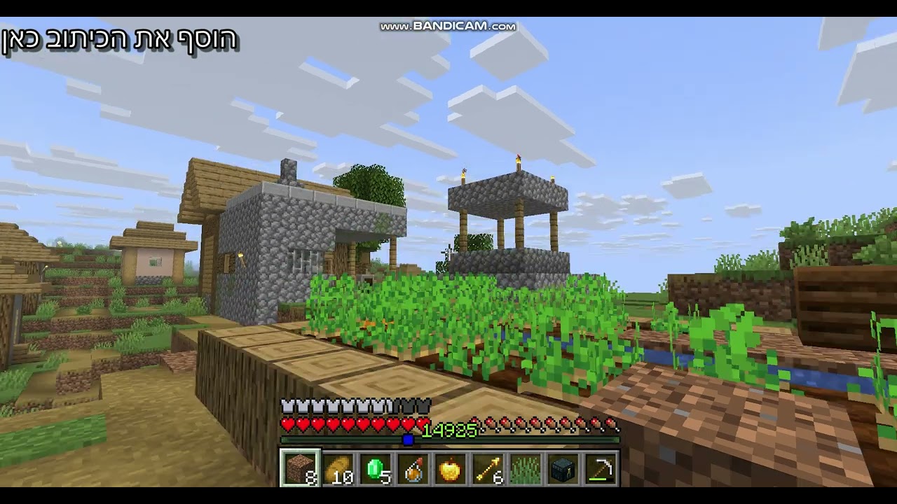 שיחקתי עם חבר שלי  במיינקראפט ובקרב חרבות
