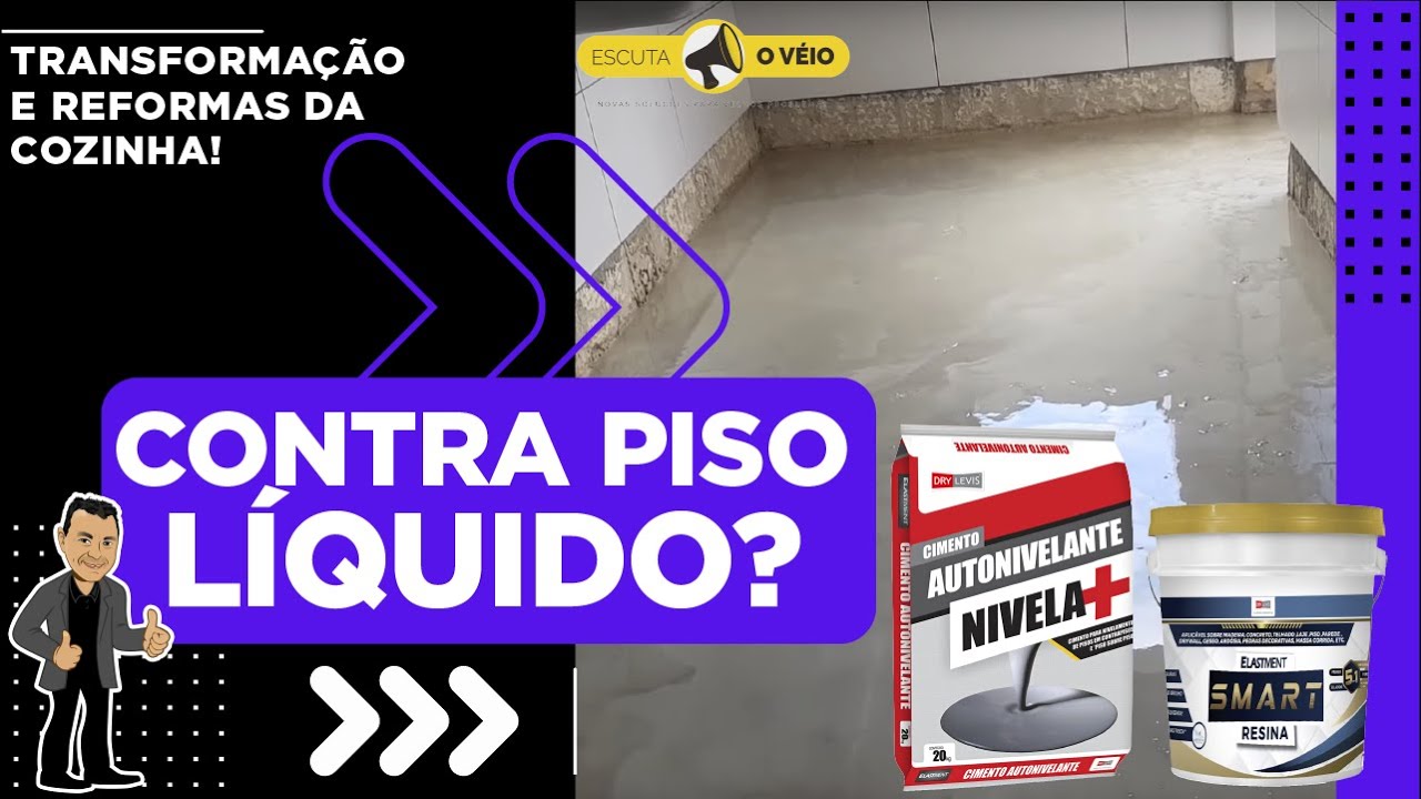 CONTRA PISO LÍQUIDO? A DRY LEVIS FAZ! NIVELA + E SMART RESINA A DUPLA PERFEITA