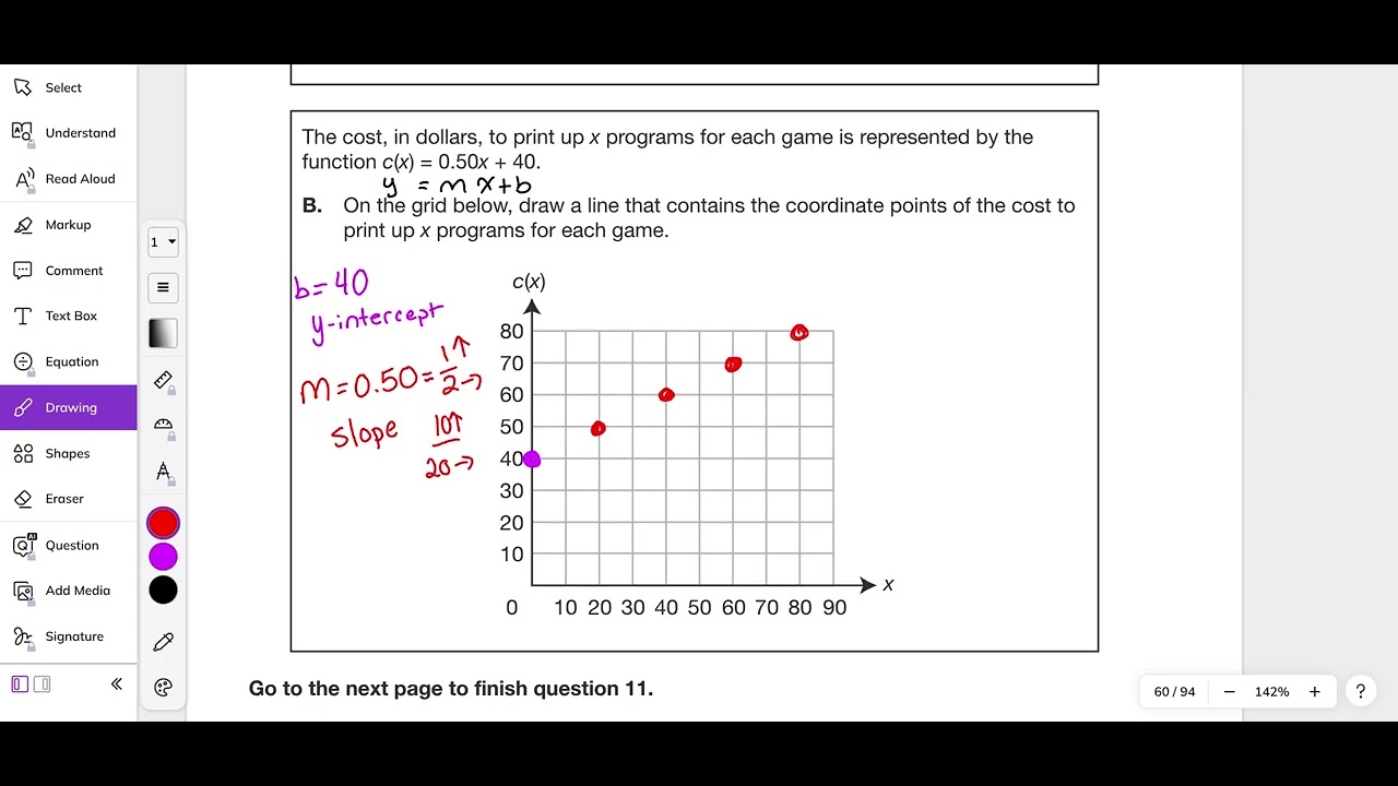 2014 Module 2 Problem 11 Algebra 1 PDE Item and Scoring Sampler