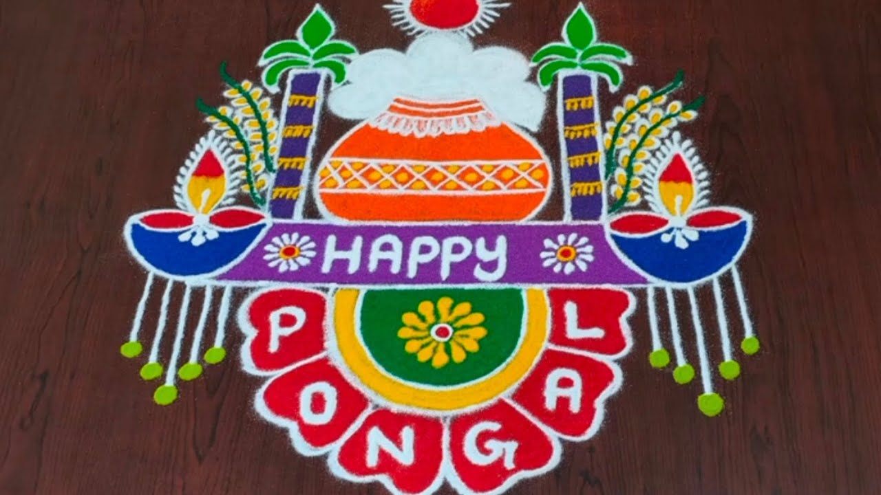 8*2 Sankranthi special rangoli! Bhogi kundala rangoli#rangolidesign#sankranthirangoli#bogirangoli