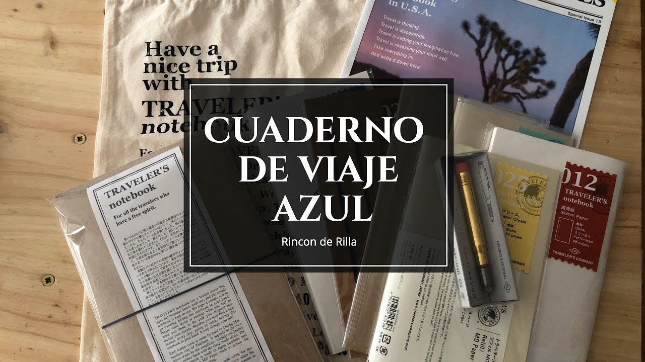 Travelers Notebook Azul. Cuaderno de viaje. Como poner los cuadernos y fundas.