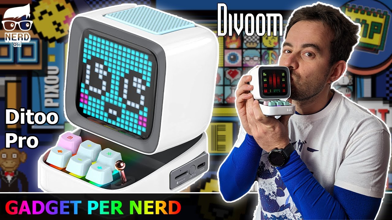 Radiosveglia, speaker e console. Il GADGET TECH definitivo. Divoom Ditoo Pro.