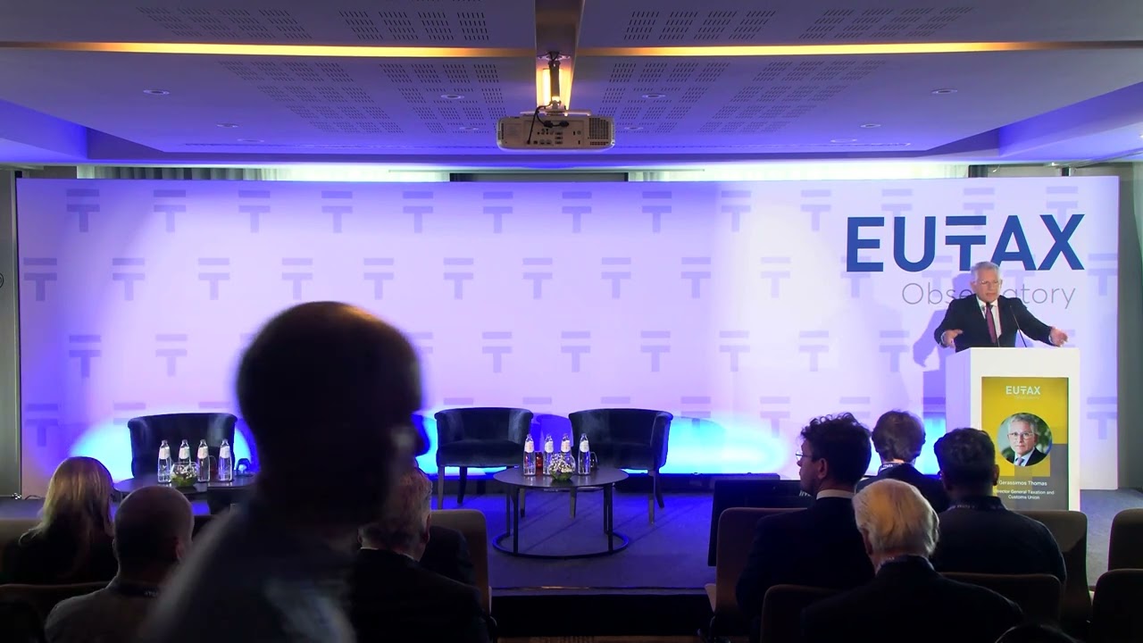 Opening Remarks by Gerassimos Thomas, DG for Taxation and Customs Union at the European Commission.