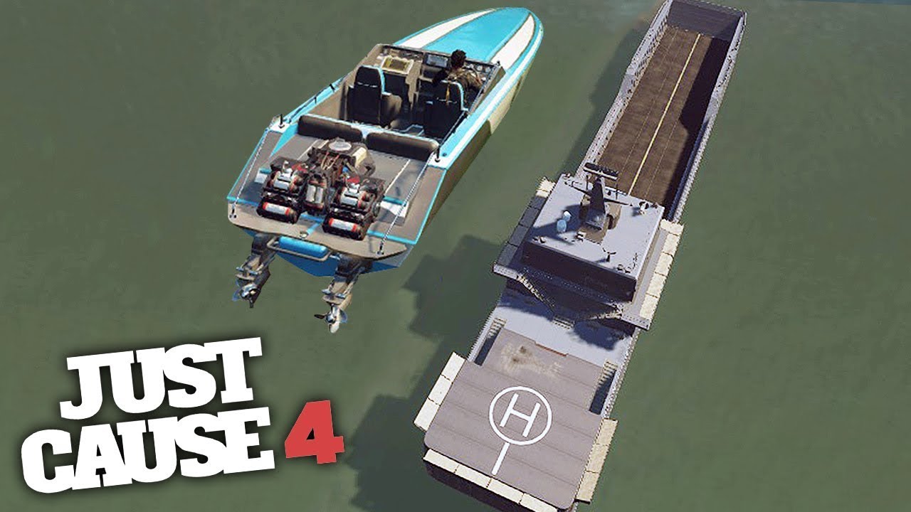 INSANE SPEEDBOAT FROM DAM STUNT! - Just Cause 4 Stunts!