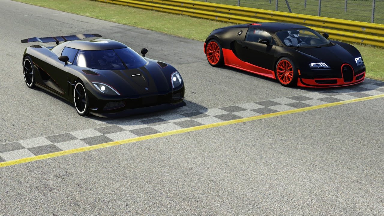 Koenigsegg Agera R vs Bugatti Veyron 16.4 Super Sport at Monza Full Course