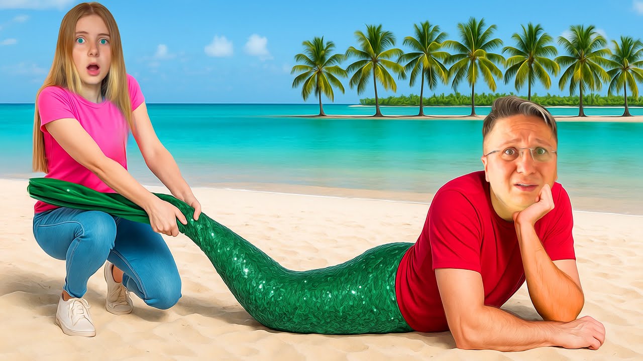 🧜🏻&zwj;♀️ Tati s-a TRANSFORMAT &icirc;n SIRENĂ 🧜🏻 😱
