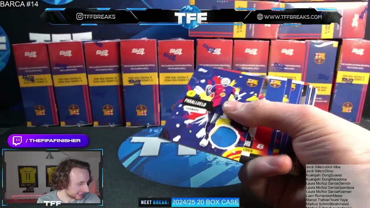 TOPPS FC BARCELONA TEAM SET 24/25 20 BOX PYT/PYP CASE BREAK #14