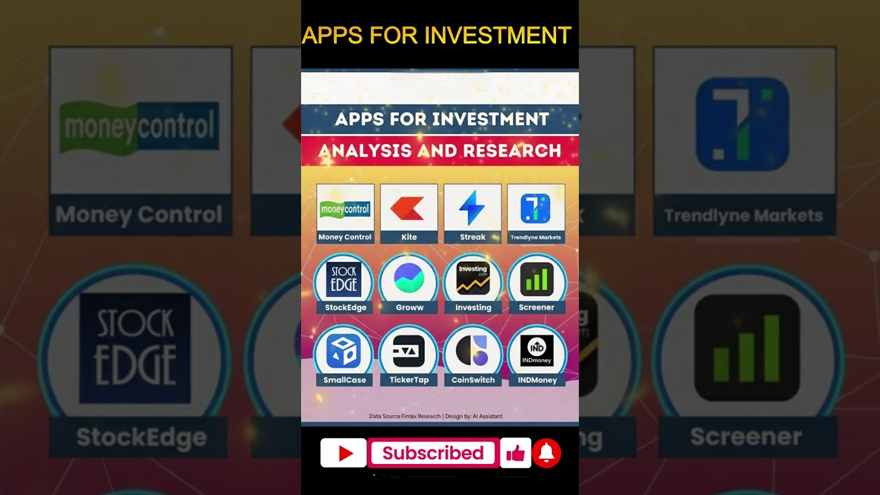Best Investment Apps for Beginners in India 2025 | Stock Market Analysis Tools |#InvestmentApps