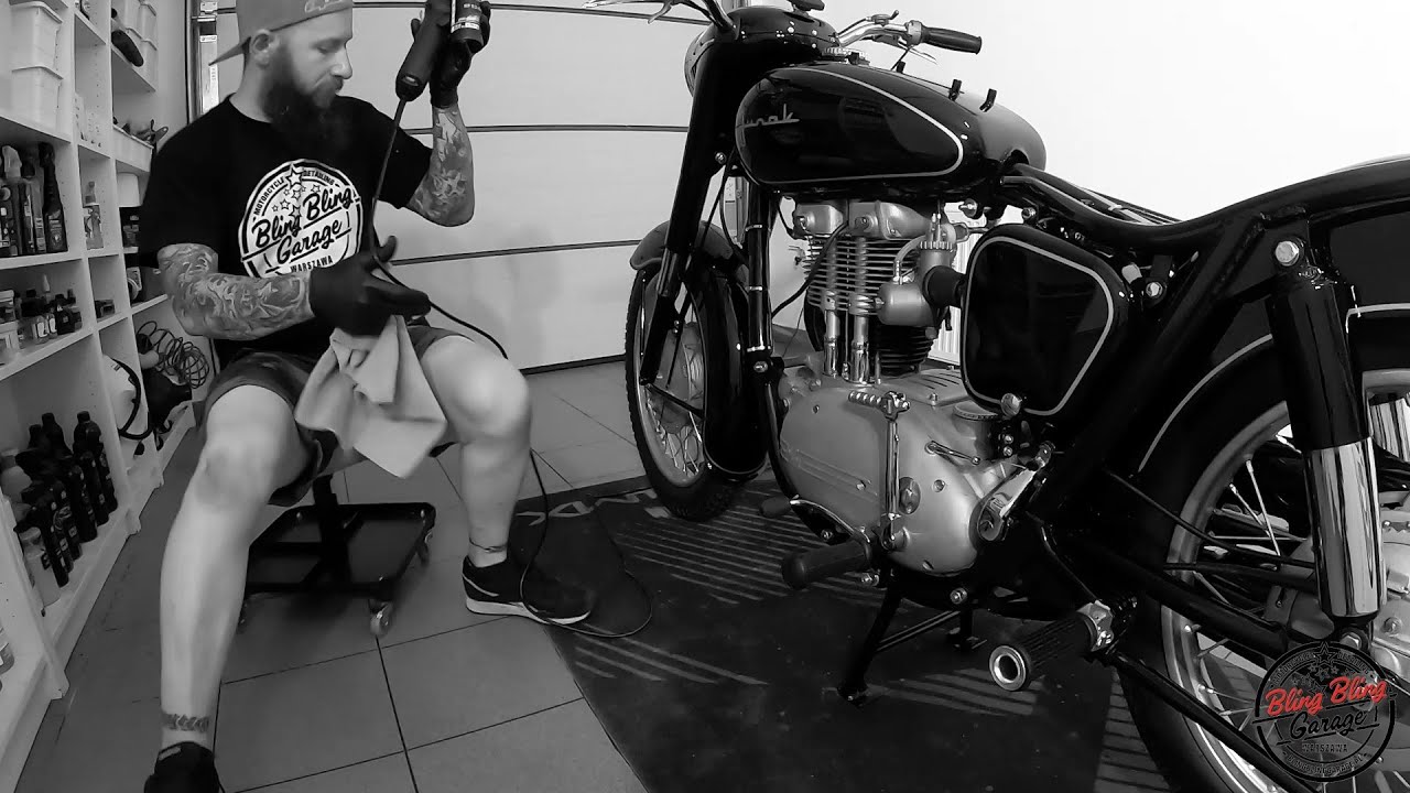 BBG TV/ Detailing motocykla zabytkowego - Junak M10 z 1961 roku! / Motodetailing Warszawa