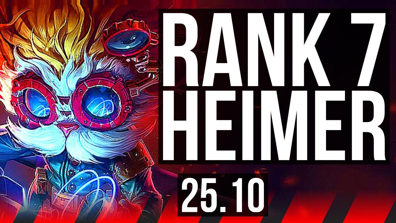 HEIMERDINGER vs YORICK (TOP) | Rank 7 Heimer, Godlike | EUW Master | 25.10
