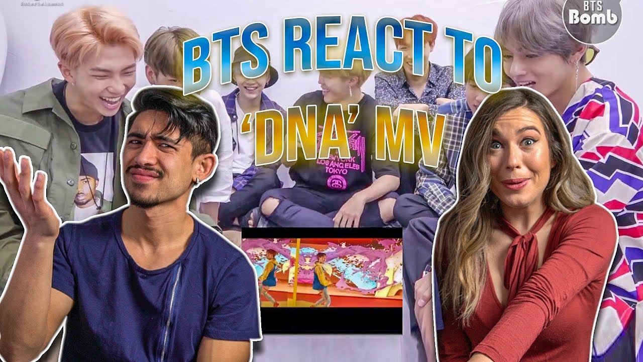 Mexinese Couple Reacts to BTS Reacting To BTS 'DNA' MV
