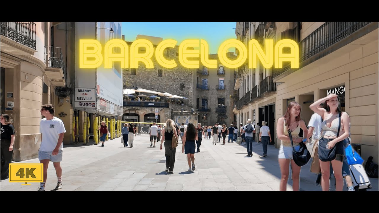 Barcelona, Spain 🇪🇸 Walking Tour.  May 2025 (4K HDR walking tour)