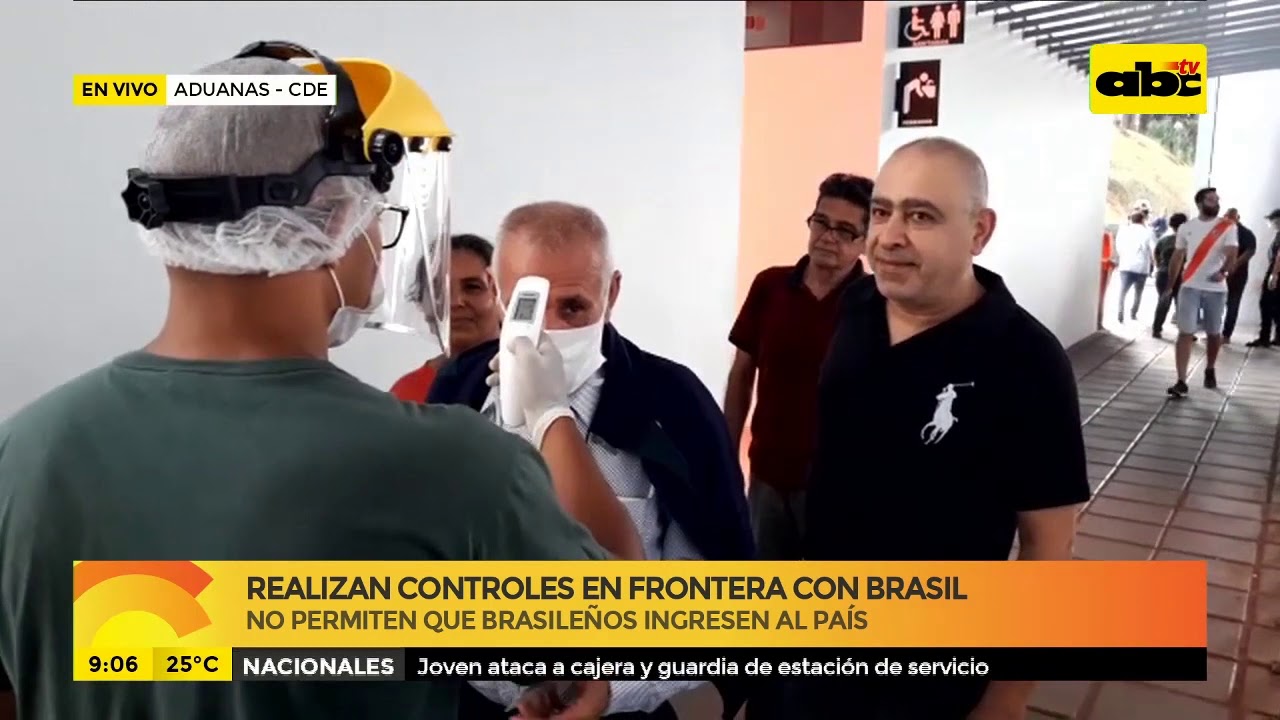 Realizan controles en la frontera con Brasil