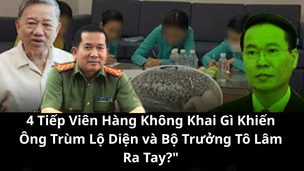 4 Tiếp Viên Hàng Không Khai Gì Khiến Ông Trùm Lộ Diện và Bộ Trưởng Tô Lâm Ra Tay?