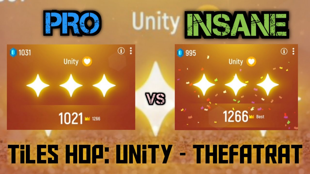 Tiles Hop: Unity - TheFatRat ( PRO vs INSANE )