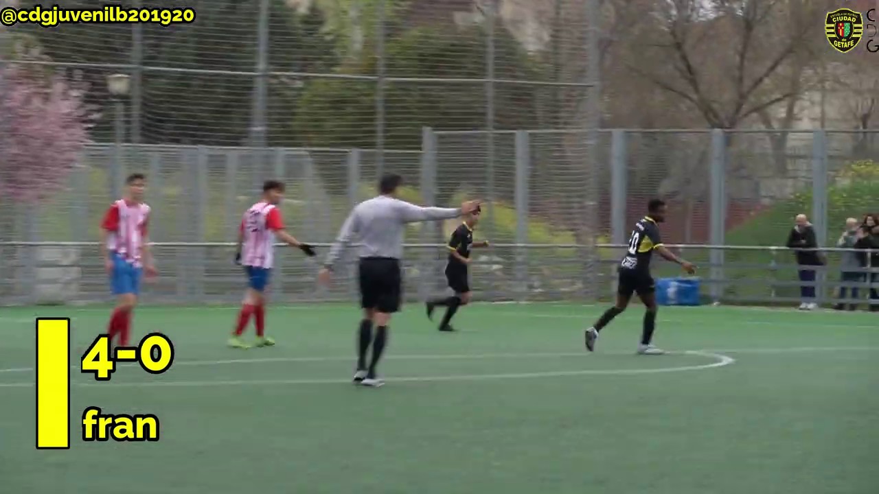 J22. EF Ciudad de Getafe juvenil B 10 - At. Casarrubuelos 0 4-0 Fran
