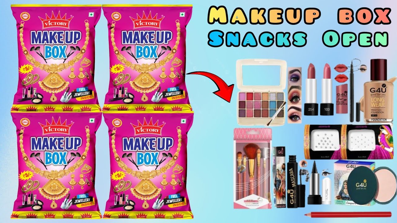 Makeup Box Snacks Open | Attractive Free Gift Inside🎁