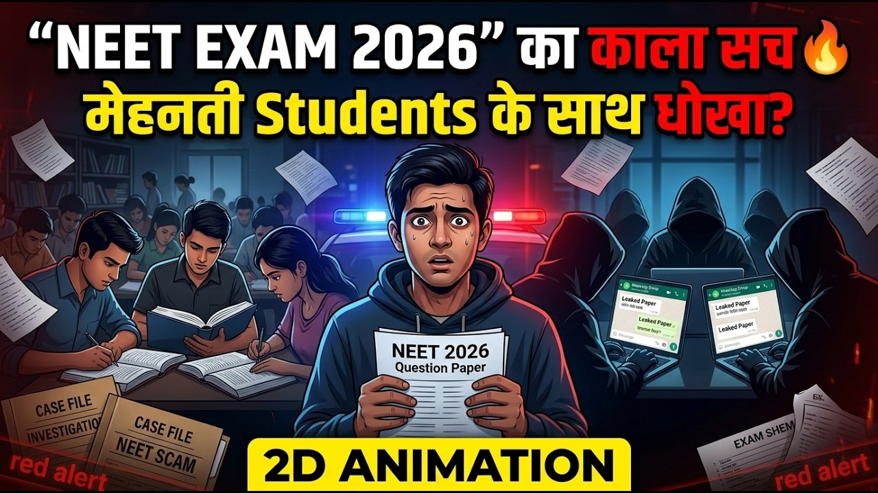 NEET 2026 Paper Leak Scam | The Dark Truth Behind India&rsquo;s Biggest Exam | 2D Animation