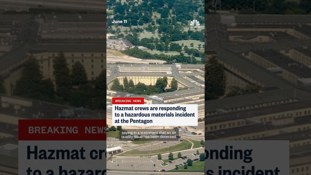 Crews responding to hazmat incident at the Pentagon